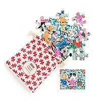 Mudpuppy Teacup Kittens - 36 Piece Puzzle to Go Featuring Charming Cats and Colorful Florals Perfect Summer Travel Activity for Children Ages 3 and Up