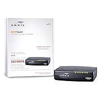 ARRIS SURFboard mAX (8x4) DOCSIS 3.0 Cable Modem, 343 Mbps Max Speed, Xfinity Telephone Capable for 2 Lines, Certified for Comcast Xfinity Only (TM822R)