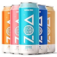 ZOA Energy Drink Bundle - All 16oz Flavors (60 Pack) - Healthy Energy Drinks with B Vitamins, Amino Acids, Camu Camu, Electrolytes & Caffeine