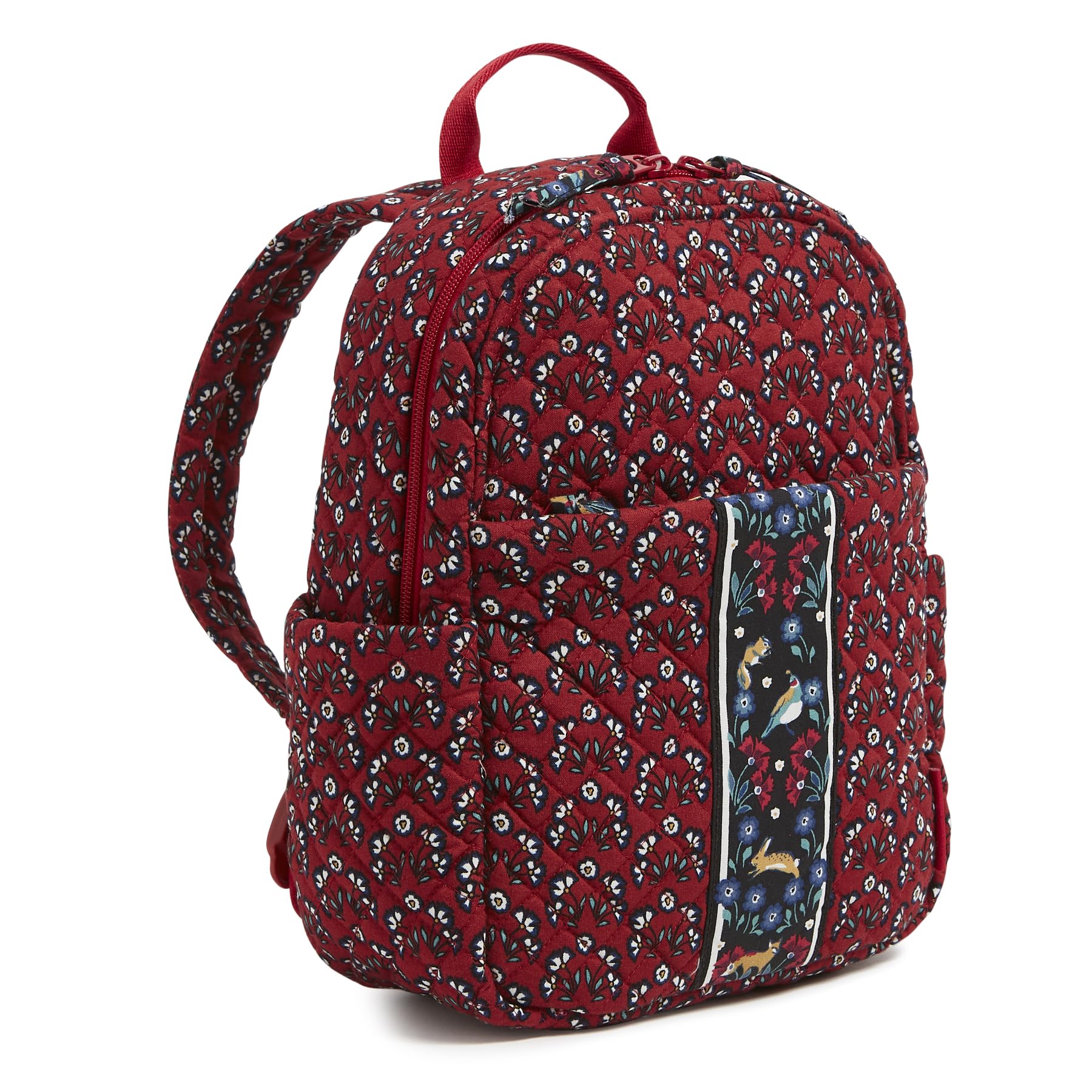 Vera Bradley Women's Cotton Small Backpack, Enchanting Flowers, One Size