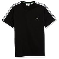 Lacoste Contemporary Collection's Men's Short Regular Fit Sleeve Taping Tee Shirt