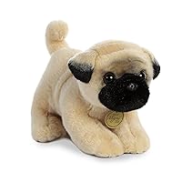 Adorable Miyoni® Tots Pug Pup Stuffed Animal - Lifelike Detail - Cherished Companionship - Brown 10 Inches