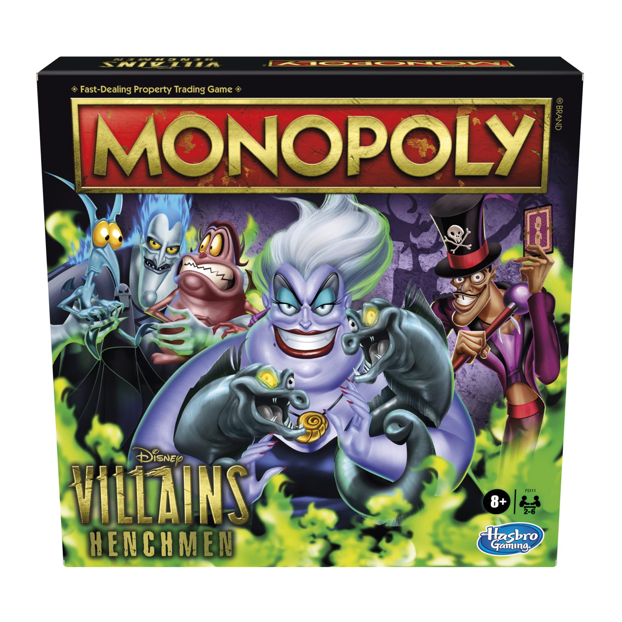 Monopoly: Disney Villains Henchmen Edition Board Game for Kids Ages 8 and Up (Amazon Exclusive)