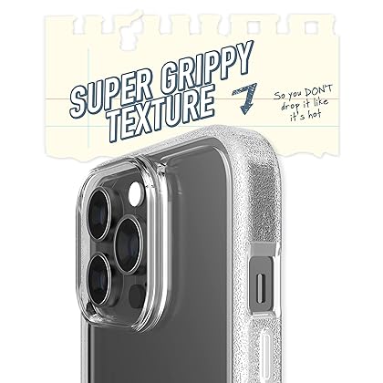 Smartish iPhone 13 Pro Slim Case - Gripmunk Compatible with MagSafe [Lightweight + Protective] Thin Grip Cover with Microfiber Lining - Nothin' to Hide