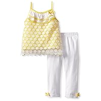 Mud Pie Baby-Girls Infant Crochet Tunic And Legging Set