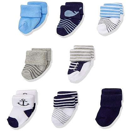 Luvable Friends Unisex Baby Newborn and Baby Terry Socks