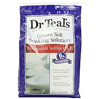 Dr. Teal's Epsom Salt Soaking Solution Magnesium Sulfate U.S.P, 96 Ounce (Packaging May Vary)