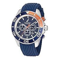 Nautica Men's NAPNOF302 One Blue Silicone Strap Watch