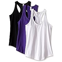 Clementine Apparel Racerback Tank Tops for Women Activewear Running Gym 3 Pack