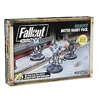 Modiphius Entertainment: Fallout: Wasteland Warfare | Robots: Mister Handy Pack - 3 Figures, Unpainted 32mm Multi-Part Resin Miniatures & Bases, RPG