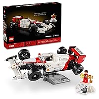 LEGO Icons McLaren MP4/4 & Ayrton Senna Minifigure, Holiday or Birthday Gift Idea for Home Office Decor, F1 Building Set for Adults and Fans of Cool Model Race Cars, 10330