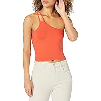 KENDALL + KYLIE Women's Plus Size Crop Top with Asymmetric Straps