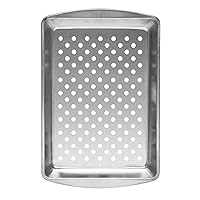 G & S Metal Products Company Grill Sensations Top PanSteel Basket, Large, Gray