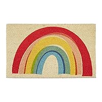 DII Colorful Design Natural Coir Doormat, 17x29, Rainbow Shine