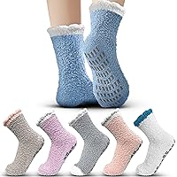 TEHOOK Thicker Warm Fuzzy Socks-Gifts for Women-Fluffy Cozy Socks-Stocking Stuffer-Women Socks Size 6-11