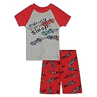 Baby Boys' 2-Piece Racer Pajamas Set Outfit - red/multi, 24 months