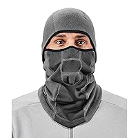 N-Ferno 6823 Balaclava Ski Mask, Wind-Resistant Face Mask, Hinged Design to Wear as Neck Gaiter