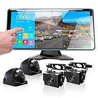 4K Backup Camera 4CH Dash Cam with 10.36