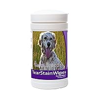 Healthy Breeds English Setter Tear Stain Wipes 70 Count