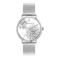 Ted Baker Phylipa Peonia Ladies Stainless Steel Mesh Band Watch (Model: BKPPHF0099I)