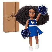 Purpose Toys HBCyoU Hampton Cheer Captain Alyssa 18-inch Doll & Accessories, Curly Hair, Medium Brown Skin Tone, Designed and Developed