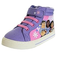 Minnie Mouse Frozen Encanto Sneakers Casual Canvas - Kids Girls Anna Elsa Maribel Character Slipon Shoes (Sizes 6-12 Toddler - Little Kid)