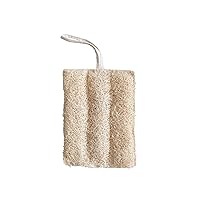 Creative Co-Op Bathroom Loofah with Cotton Hanger, Natural