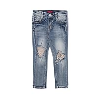 Prince Distressed Denim Jeans (Blue)-Unisex