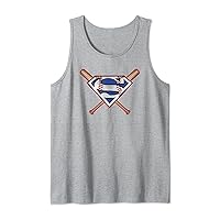 Superman Baseball Shield Tank Top