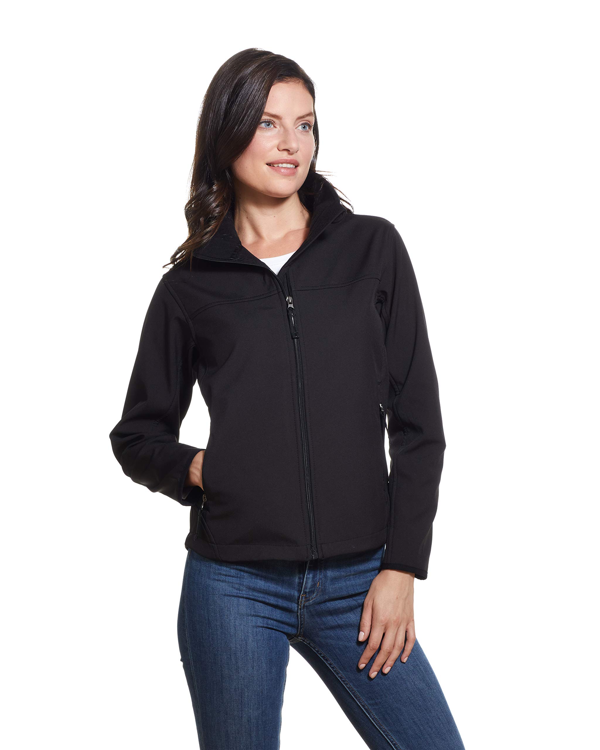 Weatherproof Womens Lightweight Water and Wind Resistant Soft Shell Jacket