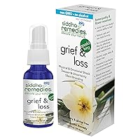 Siddha Remedies Grief & Loss Spray for Sadness Despair Depression Melancholy | 100% Natural Homeopathic Remedy with Cell Salts and Flower Essences | No Alcohol | No Sugar
