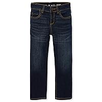 The Children's Place Boys' Stretch Straight Leg Jeans, Potter Wash
