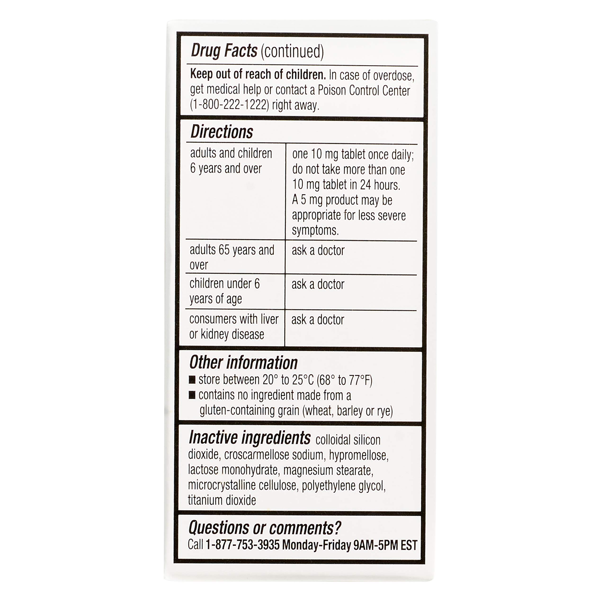 Rite Aid 24 Hour Allergy Relief with Cetirizine HCI Tablets, 10 mg - 120 Count | Allergy Medicine for Indoor & Outdoor Allergies