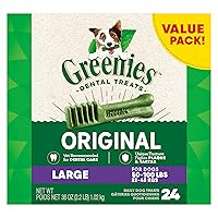 Greenies Original Large Natural Dental Care Dog Treats, 36 oz. Pack (24 Treats)