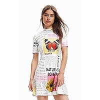 Desigual Women's Woman Knit Dress Short Sleeve