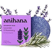 ANIHANA Shampoo Bar | Lavender and Rosemary – Nourishing Shampoo Bar for Fine & Oily Hair - 2.29 oz