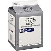 McCormick Culinary Dehydrated Chopped Onion, 3 lb - One 3 Pound Container of Dehydrated Onion Flakes, Perfect as Garnish or Seasoning on Vegetables, Stuffings, Soups and More
