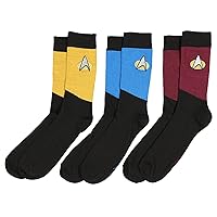 Bioworld Star Trek The Next Generation Uniform Adult Crew Socks