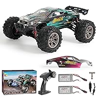 MIEBELY RC Cars 1:16 Scale All Terrain 4x4 Remote Control Car for Adults & Kids,40+ KM/H Waterproof Off-Road RC Trucks,High Speed Electronic 2.4Ghz Radio Controller,2 Batteries,2 Car Bodies (Green)