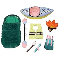 Manhattan Toy Stella Collection Happy Camper 8 Piece Baby Doll Camping Playset for 12
