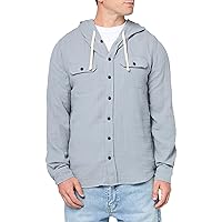 UNIONBAY Men's Hughie Gauze Button-up Hoodie