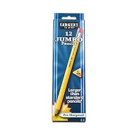 Sargent Art 4 x 3pk Jumbo Pencils, total 12 Class Pack, Beginner Yellow Pencils, Mega Size, Non-Toxic