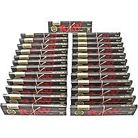 RAW Classic Black King Size Slim Natural Unrefined Ultra Thin 110mm Rolling Papers (25 Packs)