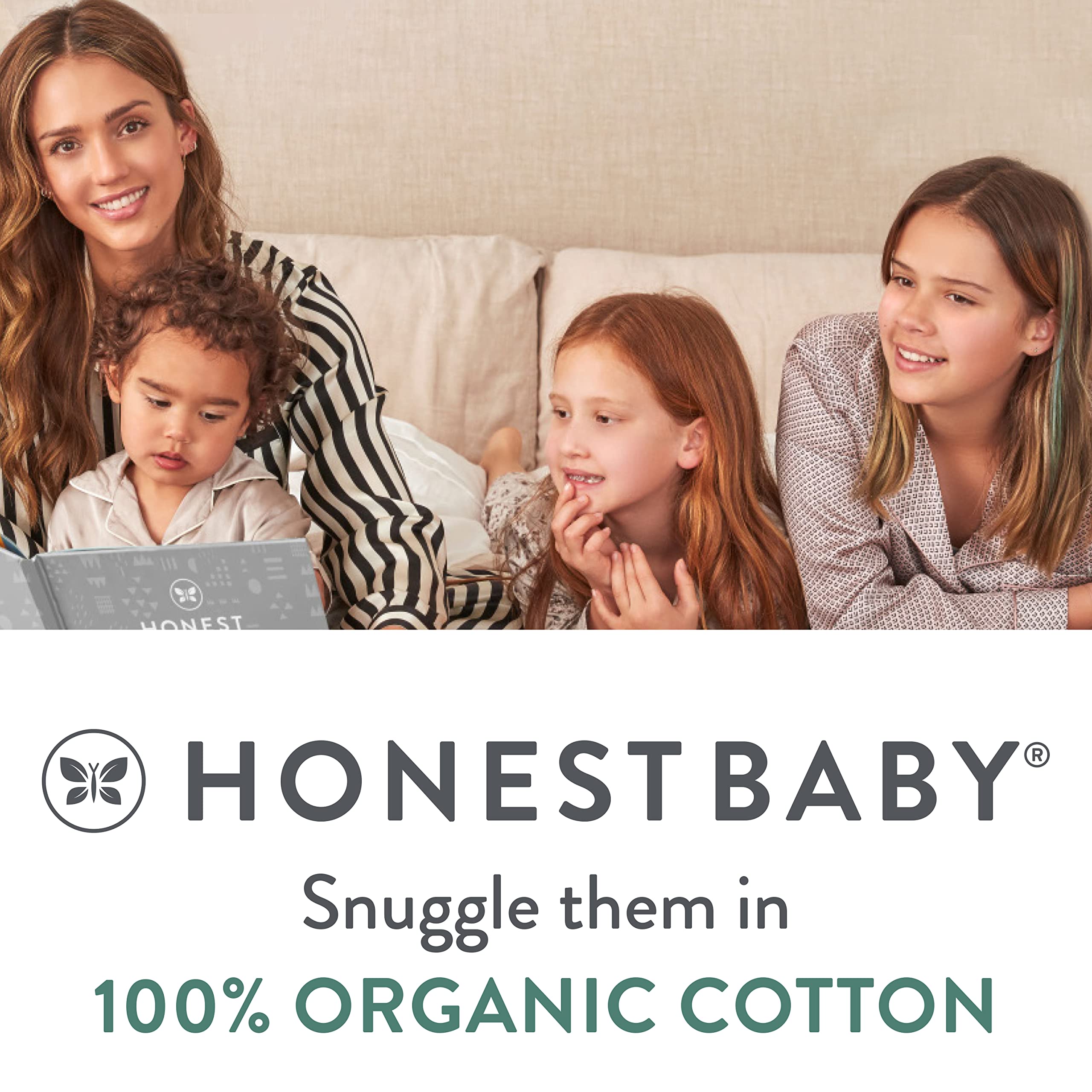 HonestBaby 5-Pack Waffle Henley Long Sleeve Shirts 100% Organic Cotton for Infant Baby and Toddler Boys, Unisex