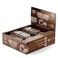 MRE Protein Bar, Oatmeal Chocolate Chip - Contains MCT Oil + 20g of Whole Food Protein - Easily Digestible, Macro Balanced Low Sugar Meal Replacement Bar (12 Bars)
