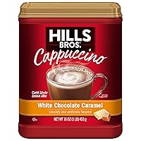 Instant White Chocolate Caramel Decadent Cappuccino Mix, Easy to Use, Enjoy Coffeehouse Flavor from Home, Frothy, 16 Ounce (Pack of 1)