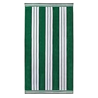 Superior Cotton Cabana Striped Beach Towels, Colorful Towels for Adult, Kid, Pool, Swimming, Sand, Travel, Large Oversized, Absorbent, Fast Drying, Bath Basics, Cabana Collection, 1 Piece, Green