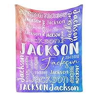 Custom Blanket with Name for Adults Kids Personalized Blanket and Throw Customized Flannel Name Blanket Personalized (Style-17, 30x40)