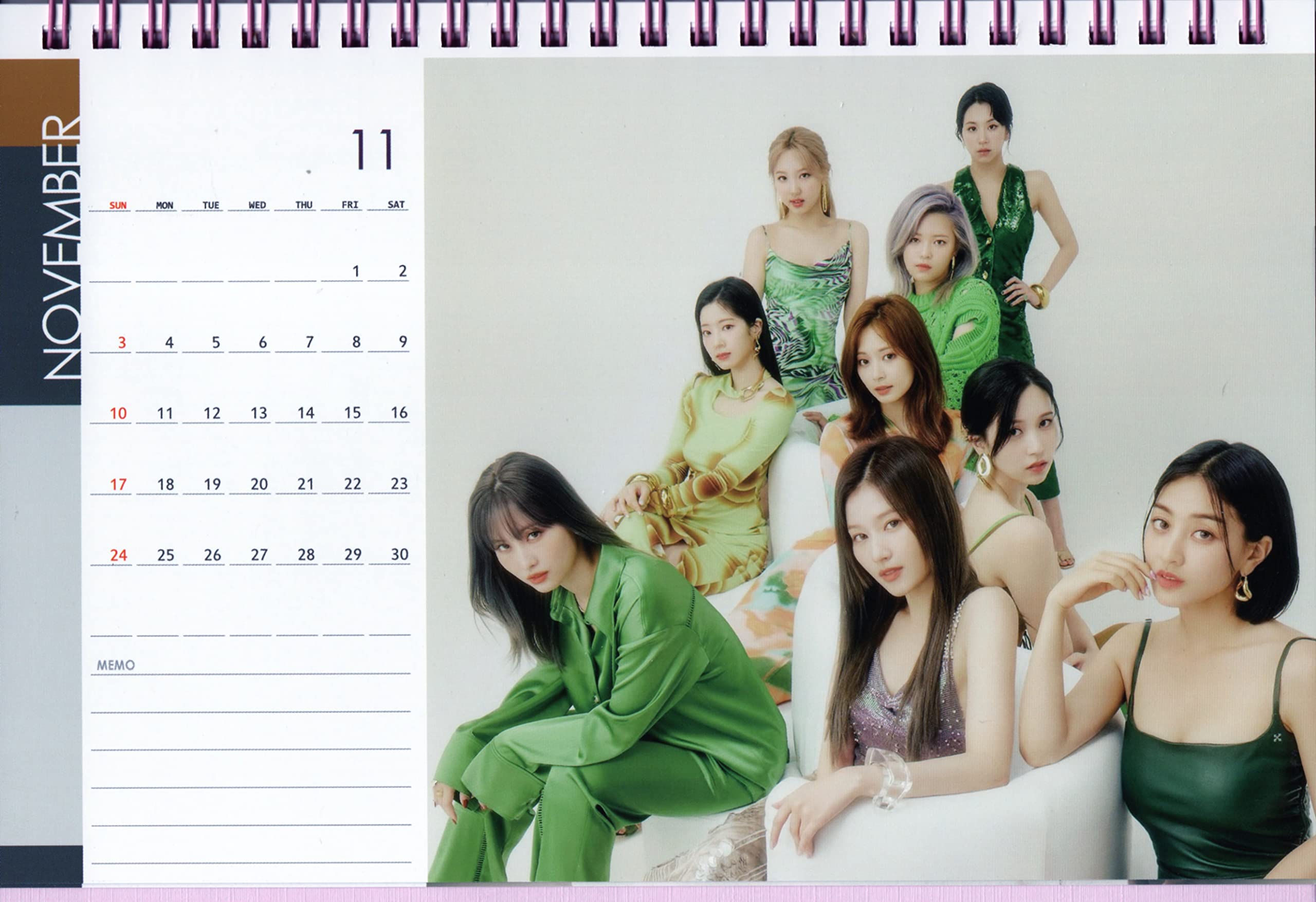 Mua TWICE Goods Tabletop Calendar (Photo Collection, Pink, Desktop