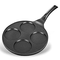 Pancake Pan 4 Cups Pancake Maker Nonstick Pancake Griddle With PFOA Free Coating 10.5 Inch Mini Pancake Pan